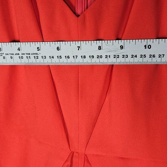 🛍️ Coral Red Ruffle Romper - Women's Small - Picture 3 of 6